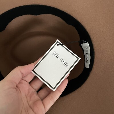 NWT Maison Michel Charles Rabbit Fur Felt‎ Fedora Wool Felt Maison Michel Charles Hat NWT Maison Michel  main image 2