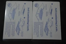 2  LAMINATING POUCHES FOR  BUSINESS CARD ID CARD SS Card SIZE (2 5/8 X 3 7/8)