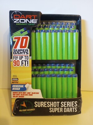 Dart Zone Covert Ops Sureshot Series Super Darts 70ct Refill Pack (Ne.rf Darts)