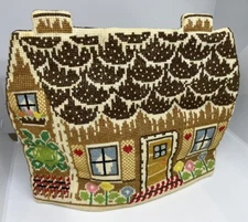 Vintage Beautiful Tea Cosy Tea Pot Cover Christmas Gingerbread House Handmade