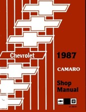 1987 Chevrolet Camaro Factory Shop Service Manual