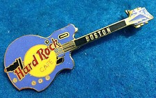 BOSTON BLUE HRC CLASSIC NATIONAL GLENWOOD 95 GUITAR Hard Rock Cafe PIN