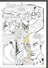 JLA #92 Original Art     Great Flash and Aquaman Page   1994  L Ross Art