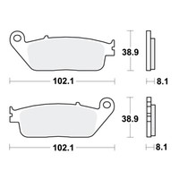 TRW TRQ BremsbeläGe Passend Vorn FüR Triumph America 865 Bj. 2007-2017