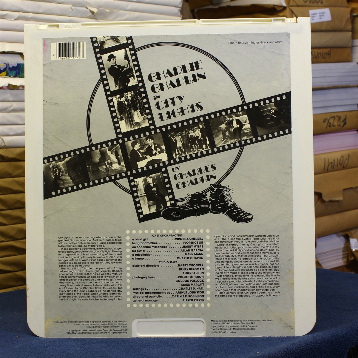 Charlie Chaplin city lights silent film #87991 - CED Video