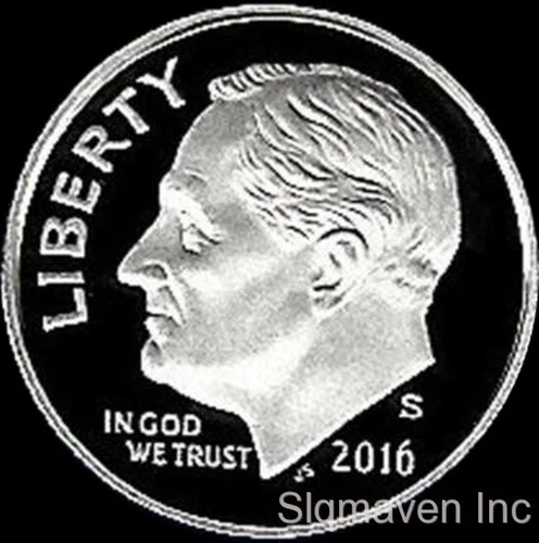 2016 S 90% Silver Roosevelt Dime Deep Cameo Gem Proof
