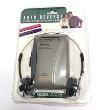 NIB Sealed GPX C3175 Stereo Cassette Player Radio w/ Auto Reverse Black