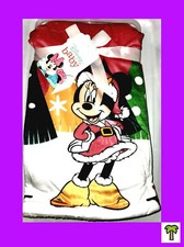    Disney Baby Minnie Mouse CHRISTMAS BABY BLANKET Mink  Sherpa 30x40 NEW