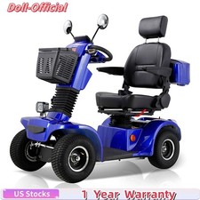 500W 4 Wheel Mobility Scooters for Seniors  Adults 500lbs Capacity Heavy Duty