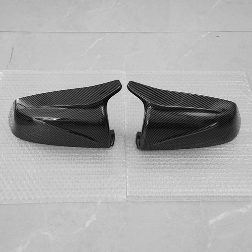 Rearview Mirror Cover Carbon Fiber Look For BMW 5-Series F10 E60 E61 2008-2013 - Picture 6 of 19