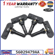 4PCS 56029479AA TPMS Tire Pressure Sensor For Jeep Wrangler Grand Cherokee Dodge