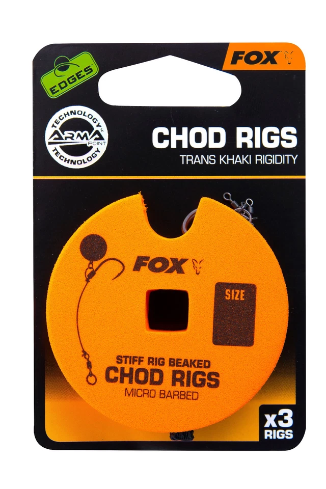 Fox Edges Chod Rig Barbed Standard Chodrig Chod Rigs Karpfenhaken Hooks - Bild 1 von 1