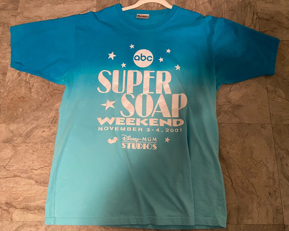 VTG Disney World MGM ABC Super Soap Blue Raised Letter Glitter 
