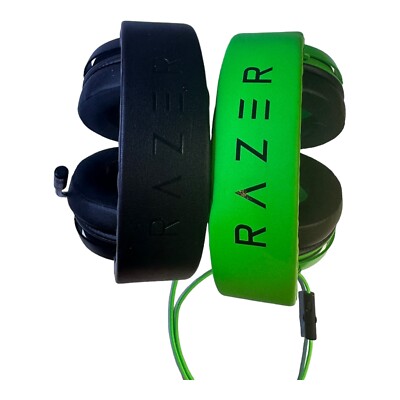 Lot Of 2 Razer Kraken Tournament Edition THX 7.1 - BLK/GREEN - AS