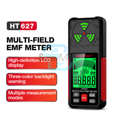 HABOTEST HT627 Electromagnetic Radiation Tester EMF Meter Magnetic Detector