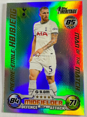 Topps Match Attax UCL Extra 22/23 Heritage Tottenham Pierre-Emile Hojbjerg
