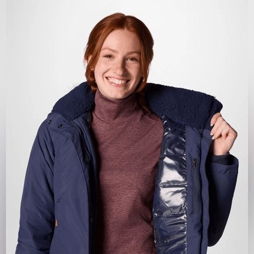 NWT- Women's Icelandite TurboDown II Jacket Coat Navy Blue, Plus Size 2X - Picture 6 of 14