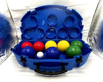 Bocce Ball Set with Plastic Carrying Case Sportcraft Gamelife Complete Beach