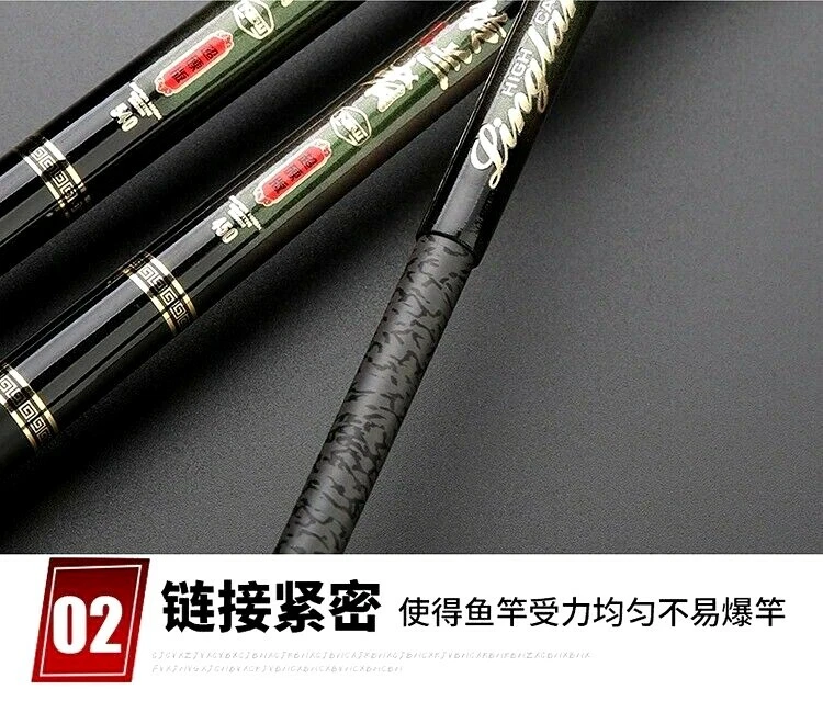 Ultralight Carbon Fiber Fishing Rod Hand Pole Hard Travel Telescopic Lure Carp S - Image 4 of 4
