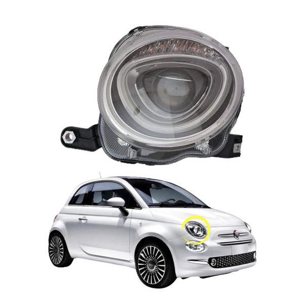 Depo Auto Parts Scheinwerfer Vorne Rechts DX H7 FüR Fiat 500 Ab 2015-image