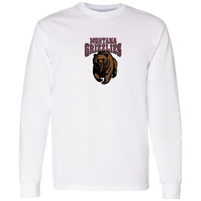 Montana Grizzlies Arch Logo Long Sleeve T-Shirt - White
