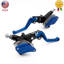 7/8" 22mm CNC Brake Clutch Levers Hydraulic Master Cylinder Reservoir Aluminum