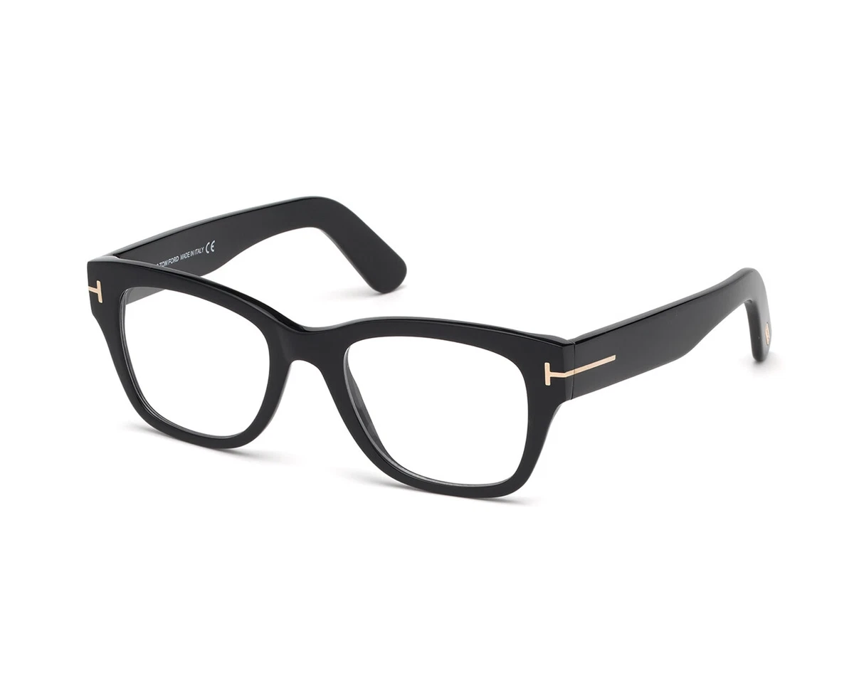 TOM FORD Occhiali da Vista FT5379 001 Nero Quadrata Uomo Autentici
