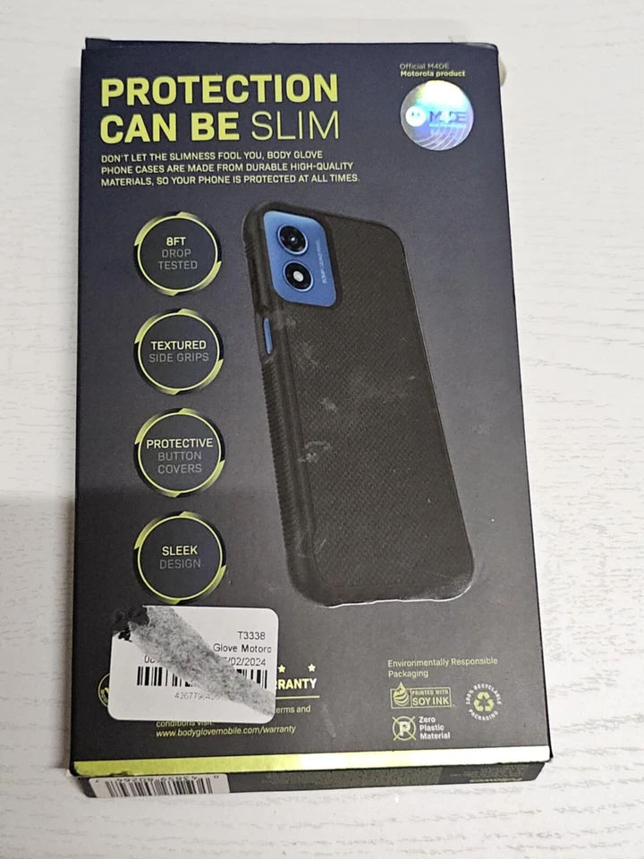 🐻 Guante Cuerpo Motorola Moto G Play 2024 Estuche Gel Estilizado - Negro. NUEVO Foto 3 de 4