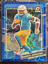 2023 Donruss  #353 Quentin Johnston Rated Rookie Blue Scope Prizm RC 🎆