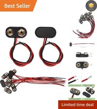 10 Durable T-Type 9V Battery Connectors - Perfect for Experiments Repairs