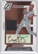 2005 Donruss Zenith Z-Jerseygraphs Prime 1/25 Casey Kotchman #ZB-57 Auto 2u3