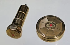 Vtg 1930s PRINCESS PAT Rouge Pot Compact/Loose Powder Dispenser & Compact