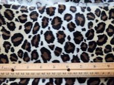 Fake fur leopard print 1-3/4 yards x 37 inches wide
