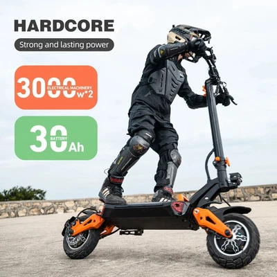 6000W Elektroroller 30Ah 80KM Offroad E-Scooter 11 Zoll City E-Roller Freeboy H9