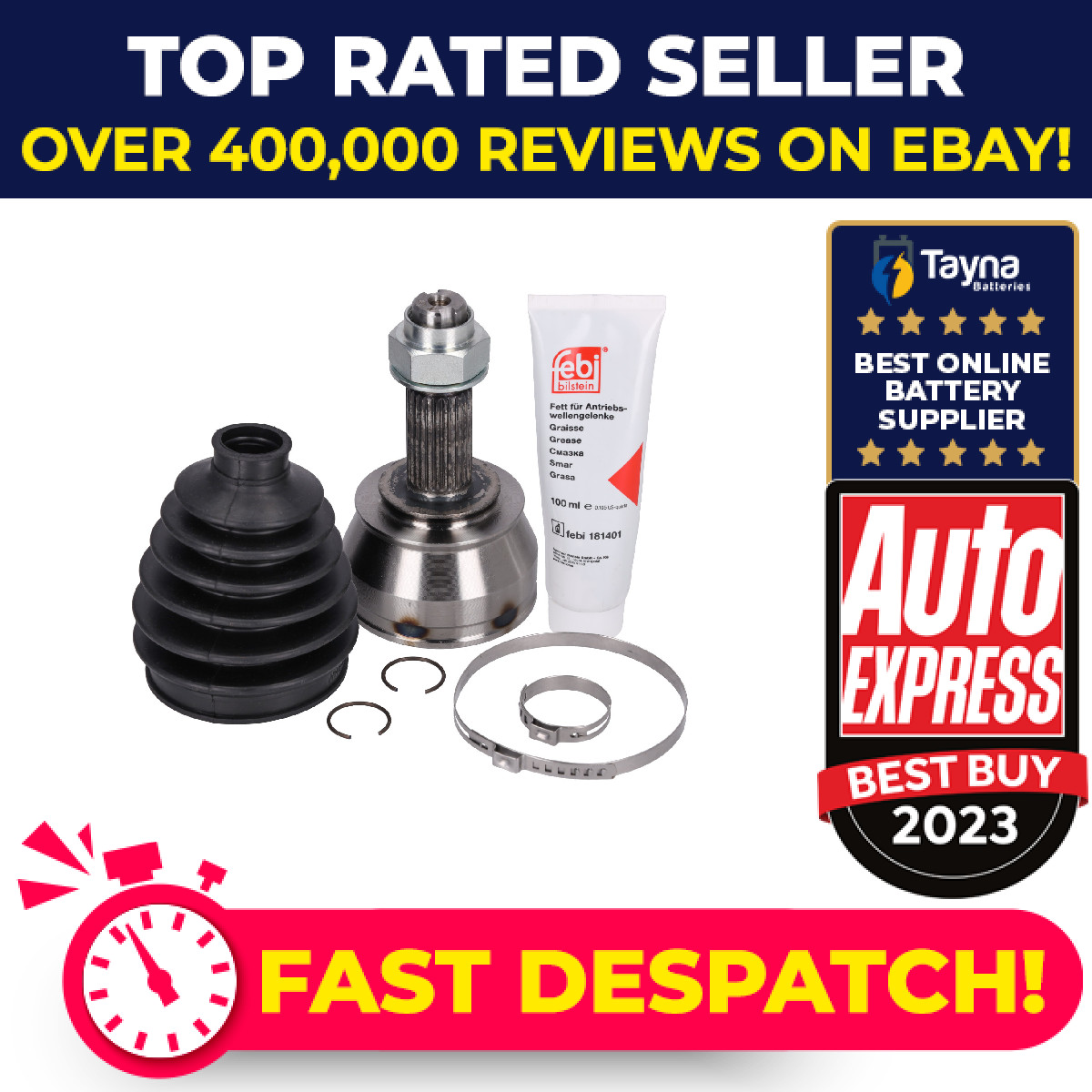 CV Joint fits FIAT 500 312 1.3D Front Outer 2007 on 199B1.000 C.V. Driveshaft