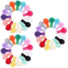  3 Pack Girl Headbands Baby Hair Accessories Chiffon Flower Hairband