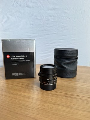 Leica Summicron-M 28mm f/2 ASPH Aspherical Lens 11604, Case & Box Leica Summicron-M 28mm f/2 ASPH Aspherical Lens 11604, Case & Box