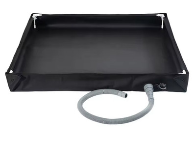 Camping Duschunterlage klappbar 80x80 cm Bodenplatte für Duschzelt schwarz