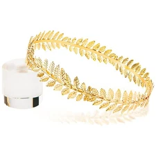Laurel Wreath Crown Greek God Costume Men Gold Leaf for Toga 