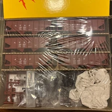 Accurail 26101 HO Scale Santa Fe 6 Number Set USRA 55 Ton Hopper