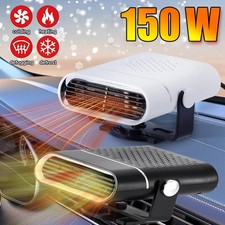 Portable Car Heater 12V150W Auto Heater Fan 2 in1 Fast Heating Fan 360  Defogger