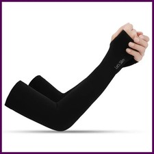 Anti-UV Arm Covers for Men Women Cycling Fingerless Gloves Summer Sport Ice Silk