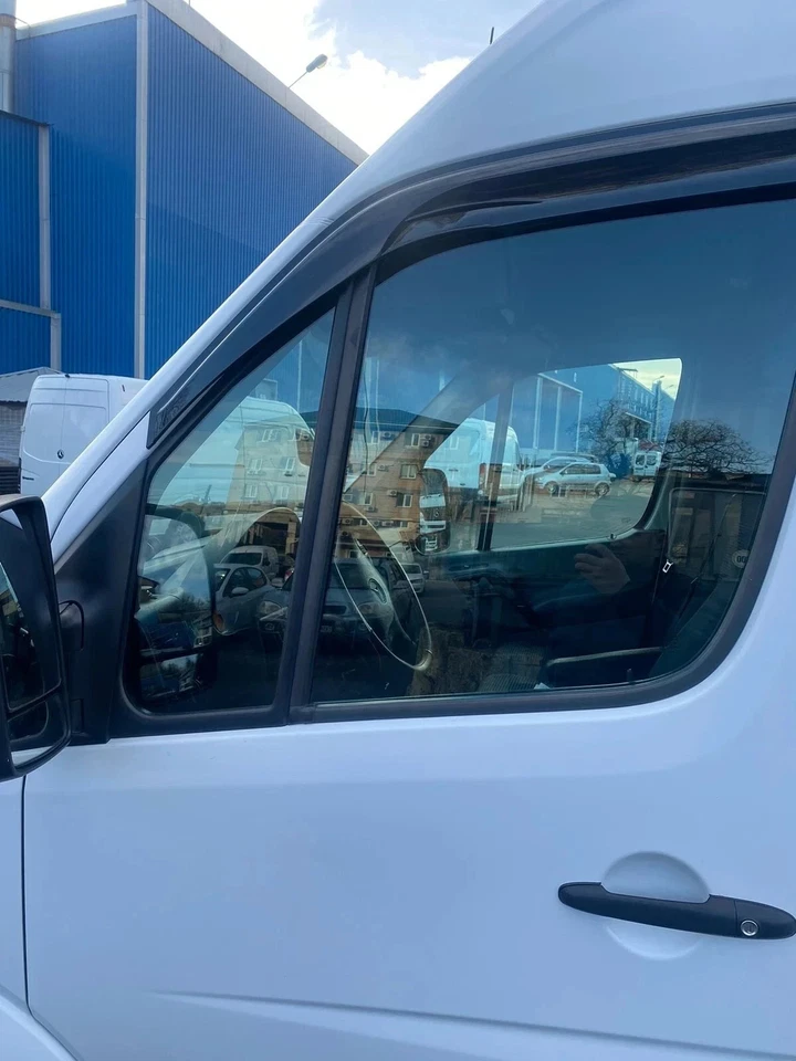 Wind Deflectors Rain Deflectors For Mercedes Benz Sprinter 2006 - 23 External Fit - Image 4 of 4
