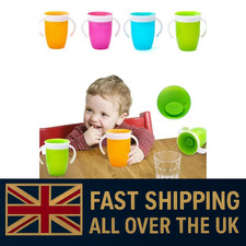 Munchkin Miracle 360 Trainer Sippy Cup 7oz Blue BPA-Free Leakproof Baby Cup