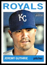 Jeremy Guthrie 2013 Topps Heritage #367 Royals MLB READ FREE SHIP AutographDen