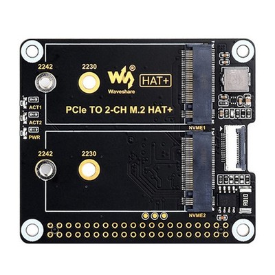 for  5 Dual Channel PCIe to M.2 Expansion Board NVMe SSD HAT+ Standard4112