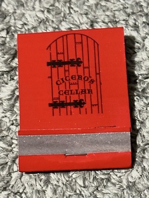 Vintage Matchbook Cicero s Cellar Royal Oak MI Michigan Matches Square Pizza