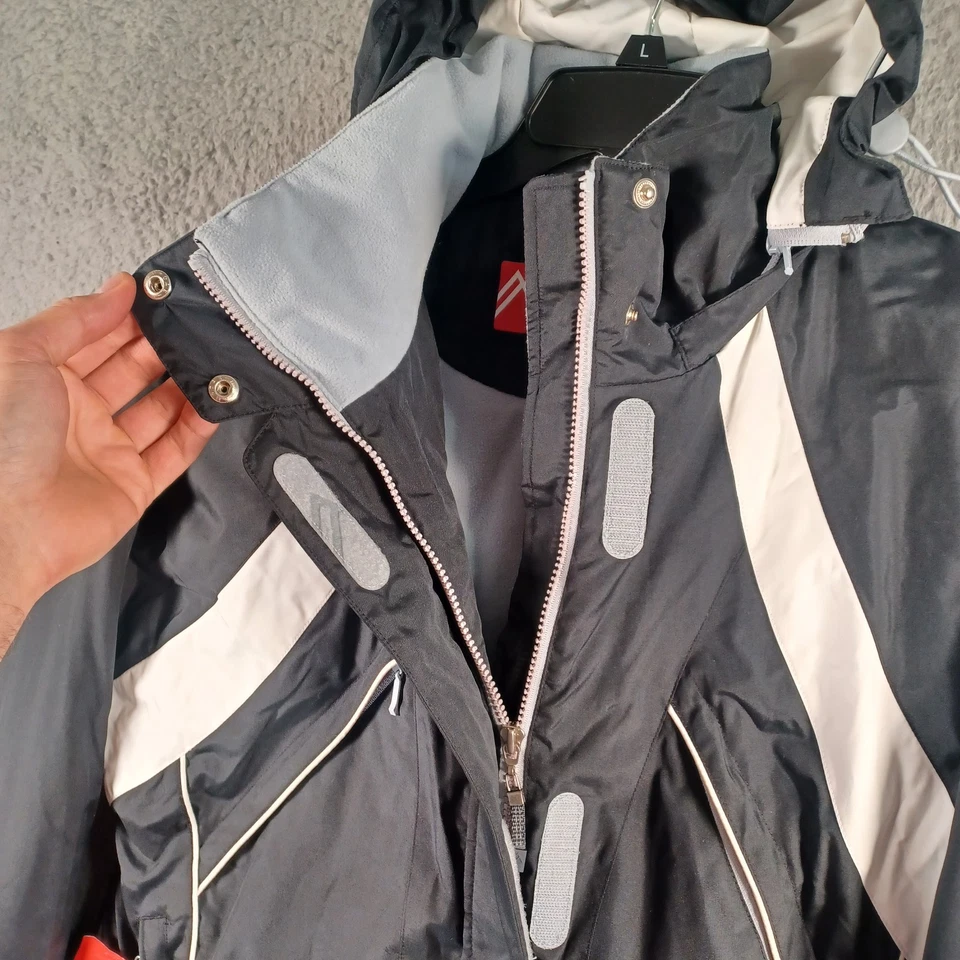 Alpine Design Womens Multicolor Ski Jacket Size Large Hoodie Zipper Snowboarding - Image 3 of 4