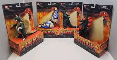 2002 Bandai Creation Godzilla Gigan Rainbow Mothra Burning