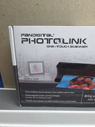 NEW SEALED Pandigital Photolink One-Touch Flatbed Scanner - PANSCN01 Sealed Box - 第 2/7 張圖片